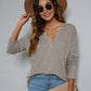 Beauteous Dropped Shoulder High-Low Waffle-Knit Top