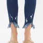 Kancan Raw Hem High Waist Cropped Jeans