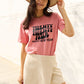 Simply Love Full Size TWENTY TWENTY FOUR HAPPY NEW YEAR Round Neck T-Shirt