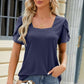 Square Neck Short Sleeve T-Shirt