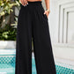Savannah Lynn Smocked Wide Leg Pants with Pockets