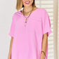 Zenana Texture Short Sleeve T-Shirt - Brand Zenana