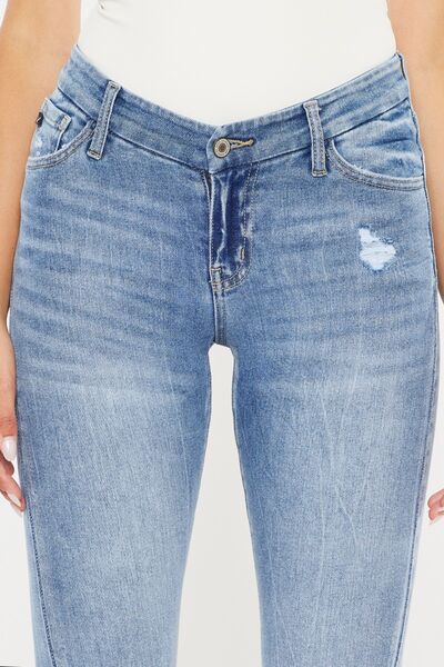 Kancan High Waist Cat's Whiskers Skinny Jeans *