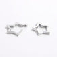 925 Sterling Silver Inlaid Zircon Star Earrings