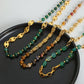 Beaded Titanium Steel Necklace
