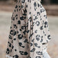 Plus Size Leopard V-Neck Dropped Shoulder T-Shirt