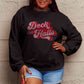 Simply Love CHRISTMAS Full Size DECK THE HALLS Graphic Sweatshirt