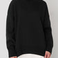 Turtle Neck Dropped Shoulder Sweater