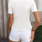 Round Neck Short Sleeve Knit Top