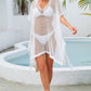 SO SUMMER One Size Fringe Trim Openwork Cover Up