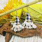 Xylem CHRISTMAS GNOMES Pointed Hat Tassel Earrings