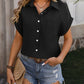 Textured Pocketed Button Up Shirt