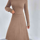 CozyWonders Rib-Knit Sweater and Skirt Set