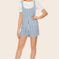 Striped Scoop Neck Romper