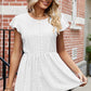 Tied Ruffled Round Neck Peplum T-Shirt