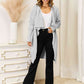 Long Sleeve Open Front Longline Cardigan