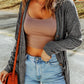 Long Sleeve Dropped Shoulder Cardigan with Pocket