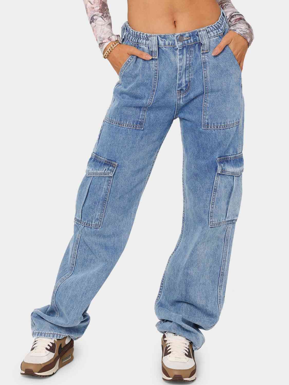 Cool Threads Straight Jeans with Pockets