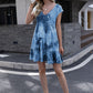 Women's NovaAnna Tie-Dye Ruffle Hem Dress
