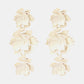 Flower Shape Zinc Alloy Dangle Earrings