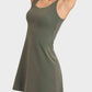 Women's Cressida Square Neck Sports Tank Dress with Full Coverage Bottoms