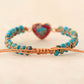 Handmade Heart Shape Natural Stone Bracelet