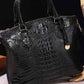 Ava Mea PU Croc Leather Handbag