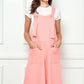 Veveret Wide Strap French Terry Overalls
