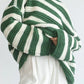 Striped Round Neck Dropped Shoulder Sweater