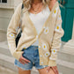 Women's Daisy Pattern Button Front Cardigan