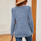 Full Size Square Neck Puff Sleeve Top