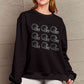 Simply Love Full Size Football Graphic Round Neck Sweatshirt