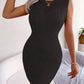 Abigail Cable-Knit Round Neck Sleeveless Sweater Dress