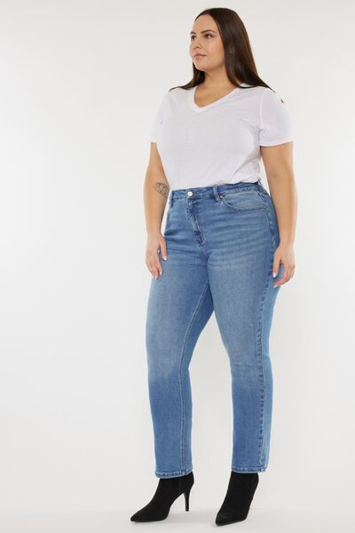 Kancan Full Size Cat's Whiskers High Waist Jeans *