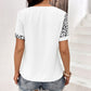 Women's Bryony Leopard Round Neck Short Sleeve Tee