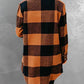 Plaid Snap Down Long Sleeve Jacket
