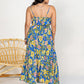 Emma Floral Drawstring Ruffle Hem Maxi Dress