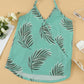 Printed Surplice Spaghetti Strap Cami