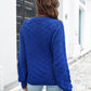 Round Neck Dropped Shoulder Sweater