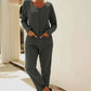 Buttoned Drop Shoulder Pocket Jumpsuit