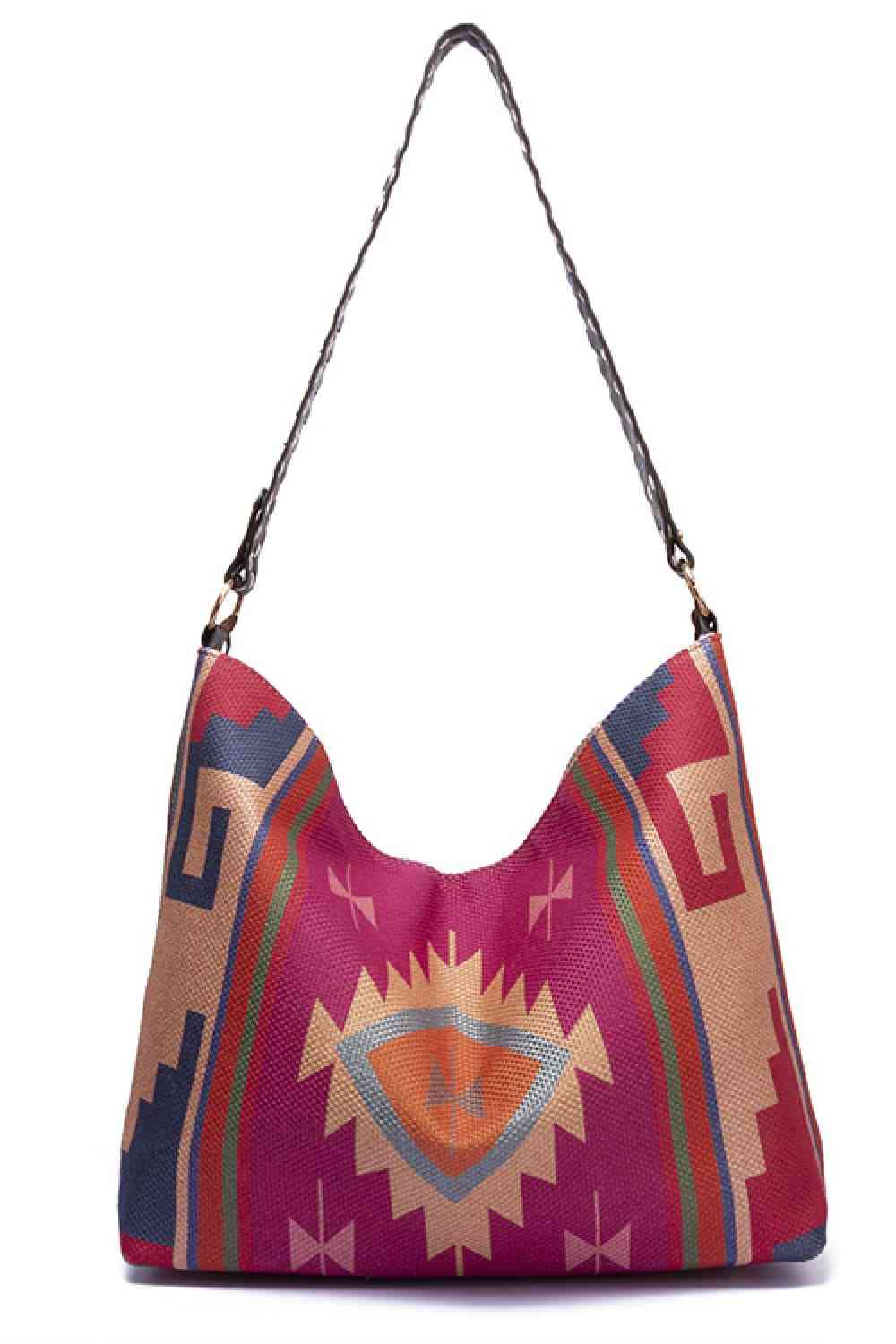 Amelia Southwestern Geometric Canvas Tote Bag