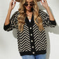 V-Neck Button-Down Cardigan