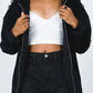 M&Matilda Zip-Up Drawstring Hoodie