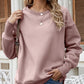 Malibu Dreams Dropped Shoulder Slit Sweatshirt