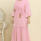 Plus Size Spliced Lace Tassel Belted Dress