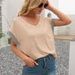 Striped V-Neck Short Sleeve T-Shirt