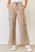 RISEN High Waist Cargo Wide Leg Pants *