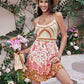 Printed Scoop Neck Mini Cami Dress