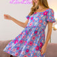 BiBi Floral Puff Sleeve Mini Dress - Brand BiBi
