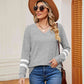 Full Size V-Neck Long Sleeve T-Shirt